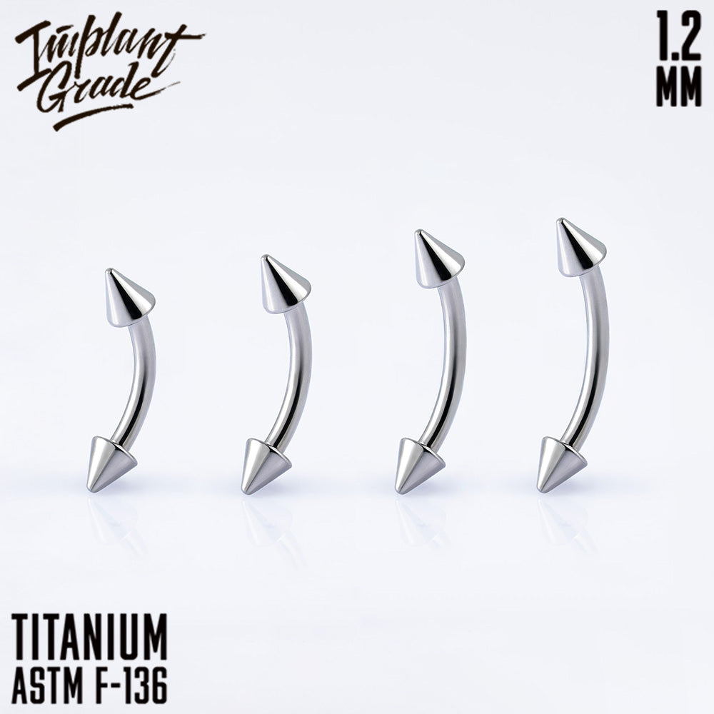 Cone Curved barbell 1.2 (16 G)