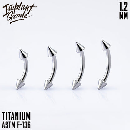 Cone Curved barbell 1.2 (16 G)