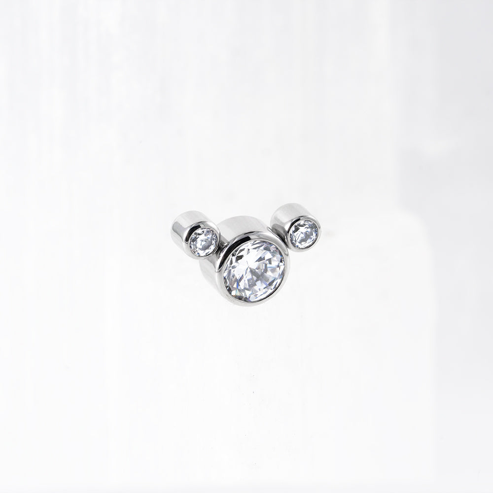 3 Stones “Crystal” Cluster 1.6