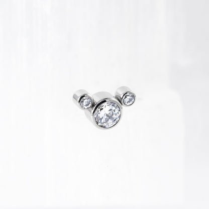 3 Stones “Crystal” Cluster 1.6