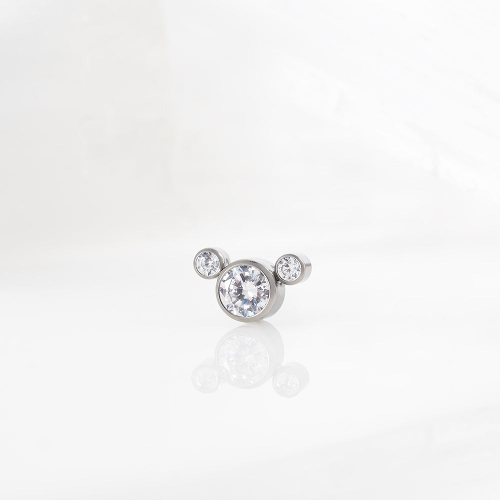 3 Stones “Crystal” Cluster 1.6