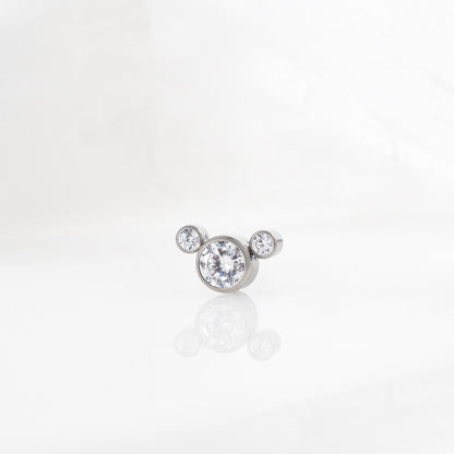 3 Stones “Crystal” Cluster 1.6