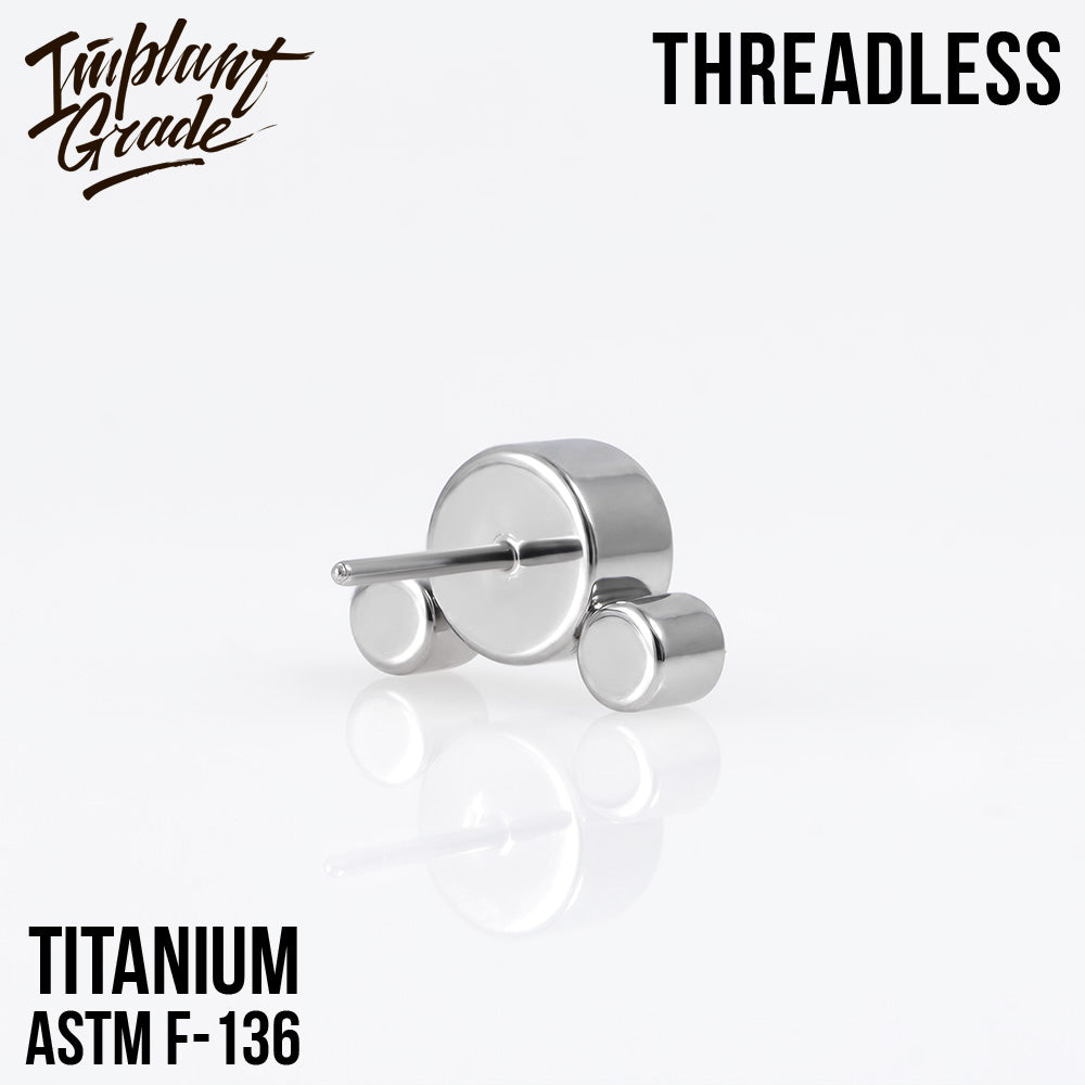 Threadless 3 Stones Cluster