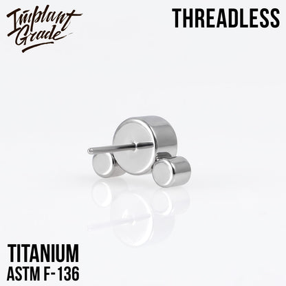 Threadless 3 Stones Cluster