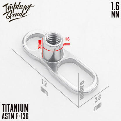 Microdermal anchor L 1.6 (14 G)