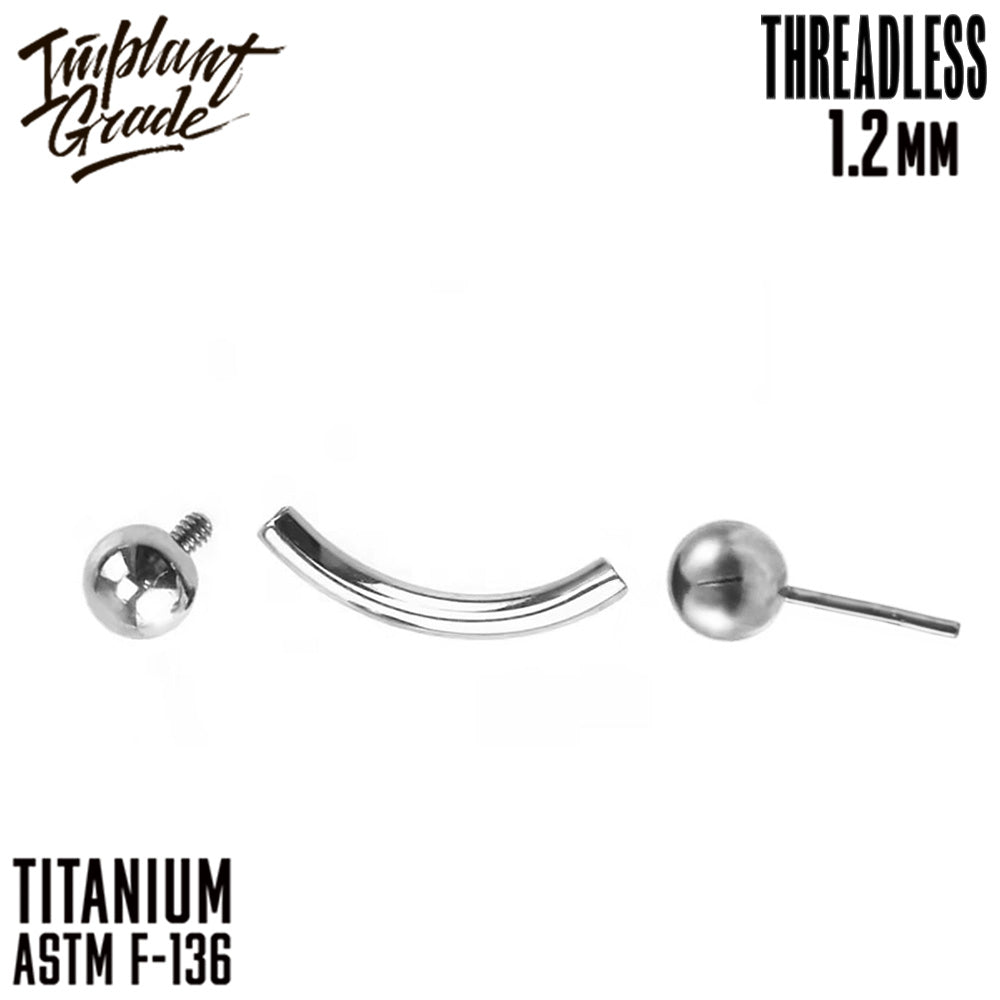 Mixed curved barbell 1.2 (16 G)