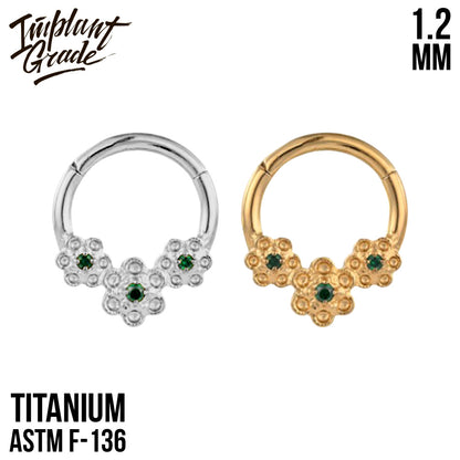 Flower Hinged Segment Ring 1.2 (16 G)