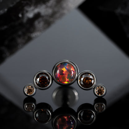5 Stones "Aperol” Cluster 1.2
