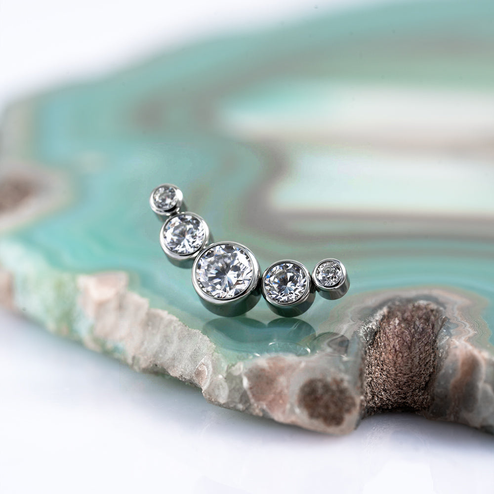 5 Stones Crystal Cluster 1.6