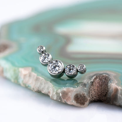 5 Stones Crystal Cluster 1.6