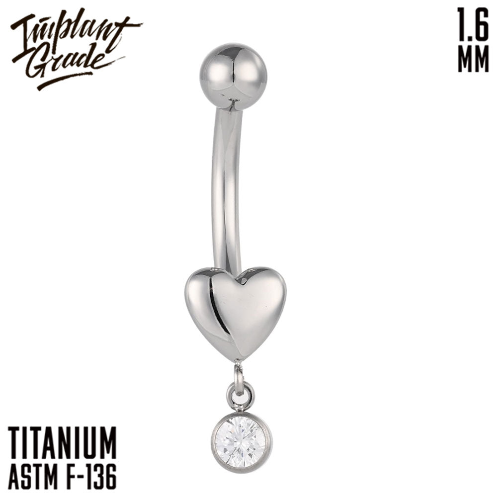 Banana Pendant Heart 1.6 (14 G)