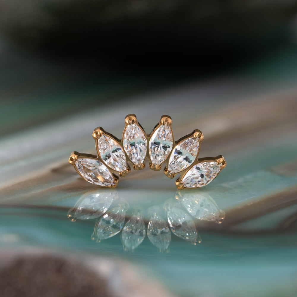 6 Stones Marquise Cluster 1.2