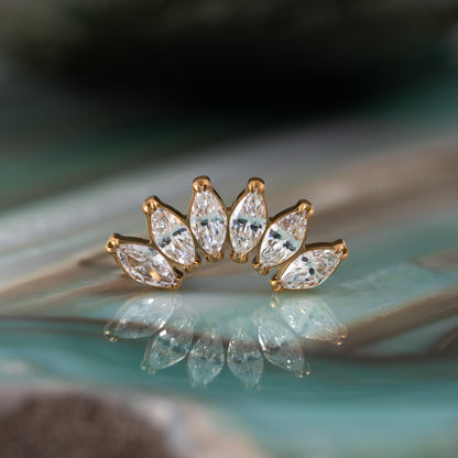 6 Stones Marquise Cluster 1.2