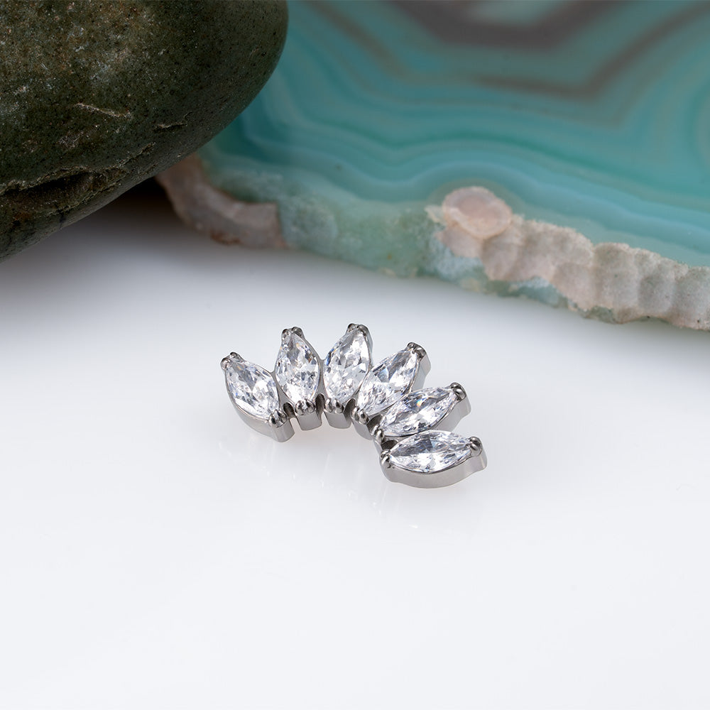 6 Stones Marquise Cluster 1.2