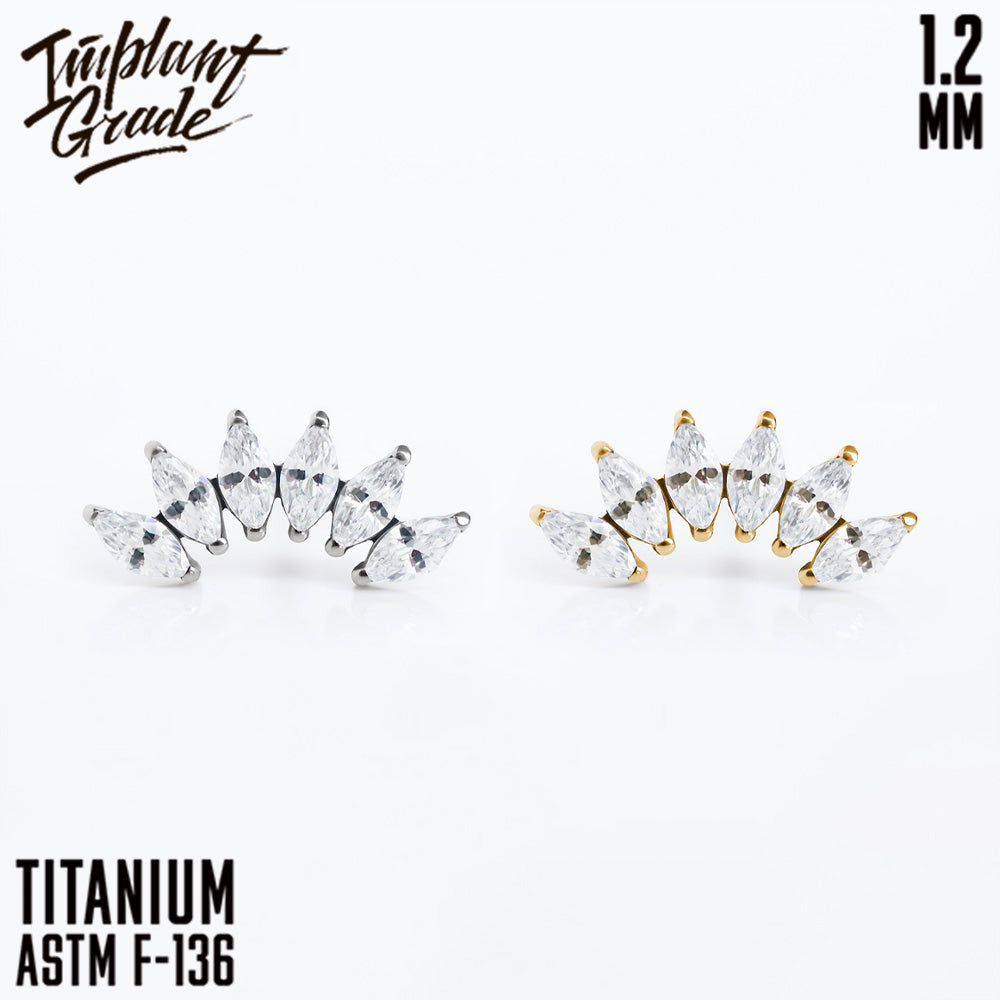 6 Stones Marquise mini Cluster 1.2