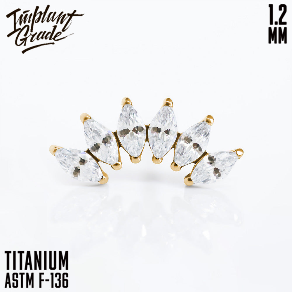 6 Stones Marquise mini Cluster 1.2