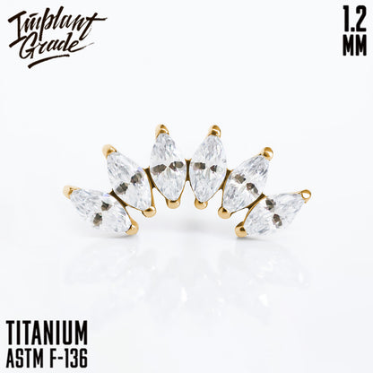 6 Stones Marquise mini Cluster 1.2