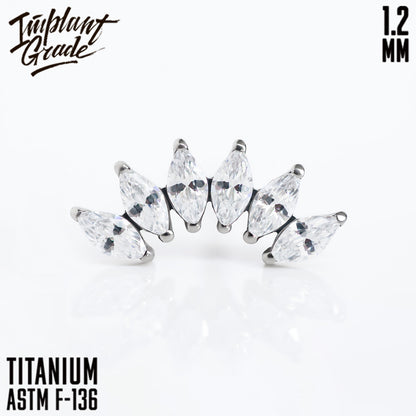 6 Stones Marquise mini Cluster 1.2