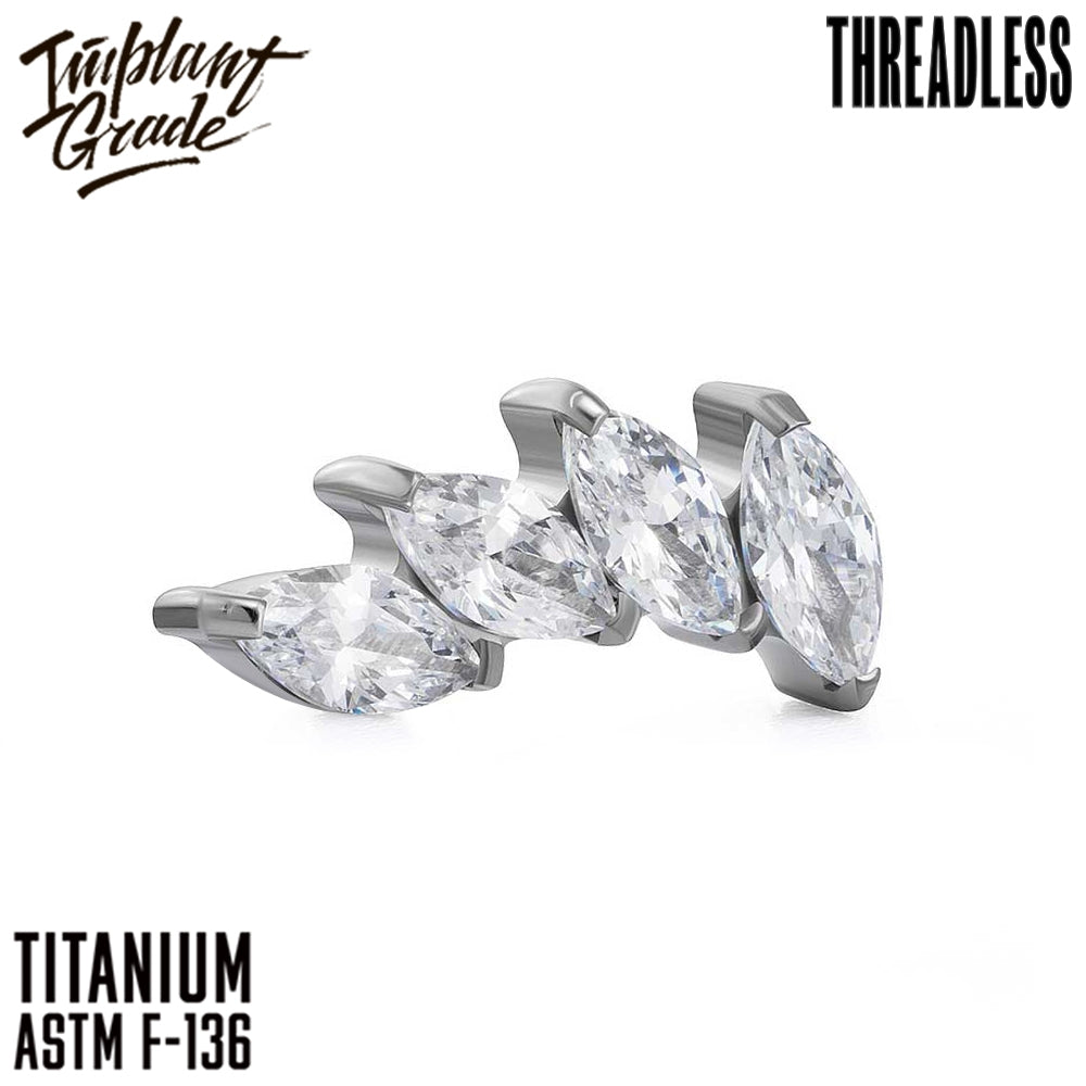 Threadless piercing jewelry – Implant Grade