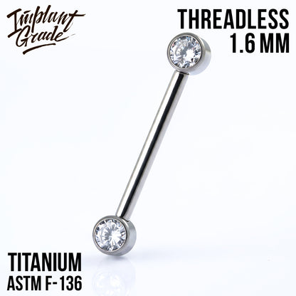 Threadless ANNIE Nipple Bar 1.6 (14 G)