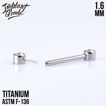 Threadless ANNIE Nipple Bar 1.6 (14 G)