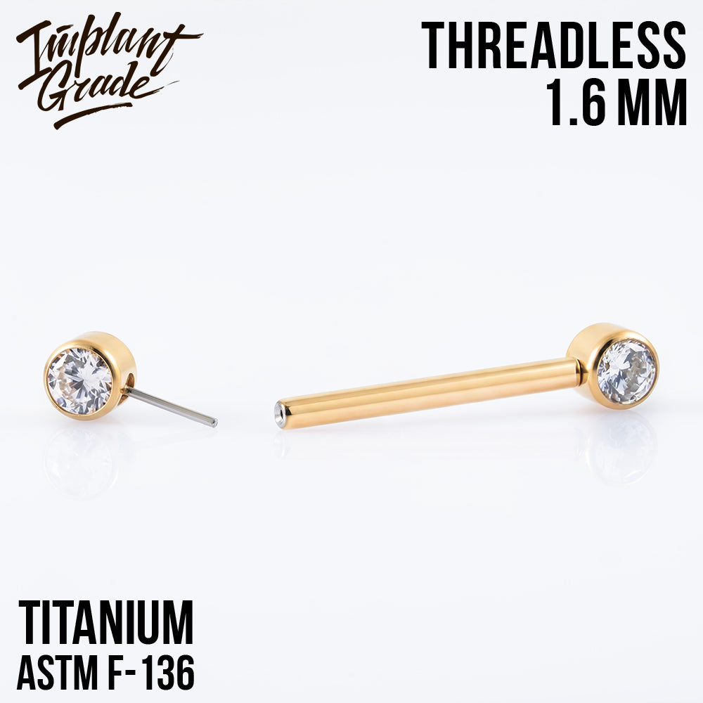 Threadless ANNIE Nipple Bar 1.6 (14 G)