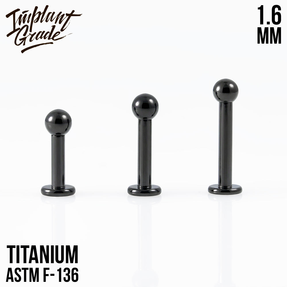 Black labret 1.6 (14 G)