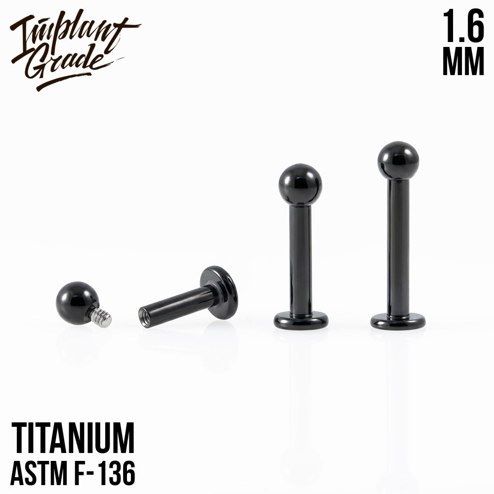 Black labret 1.6 (14 G)