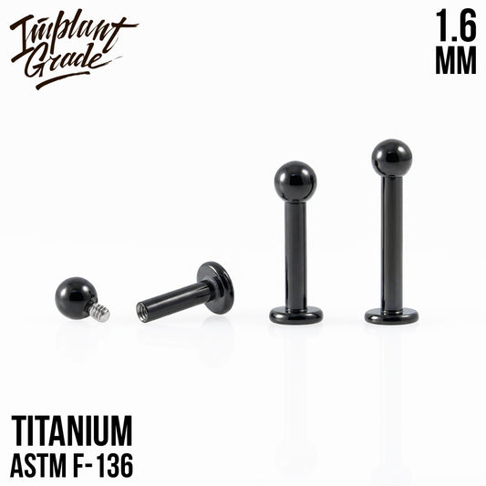 Black labret 1.6 (14 G)