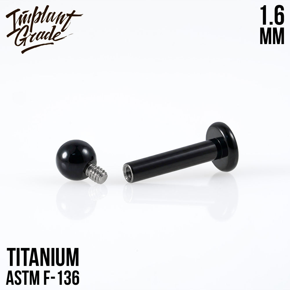 Black labret 1.6 (14 G)