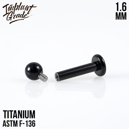 Black labret 1.6 (14 G)