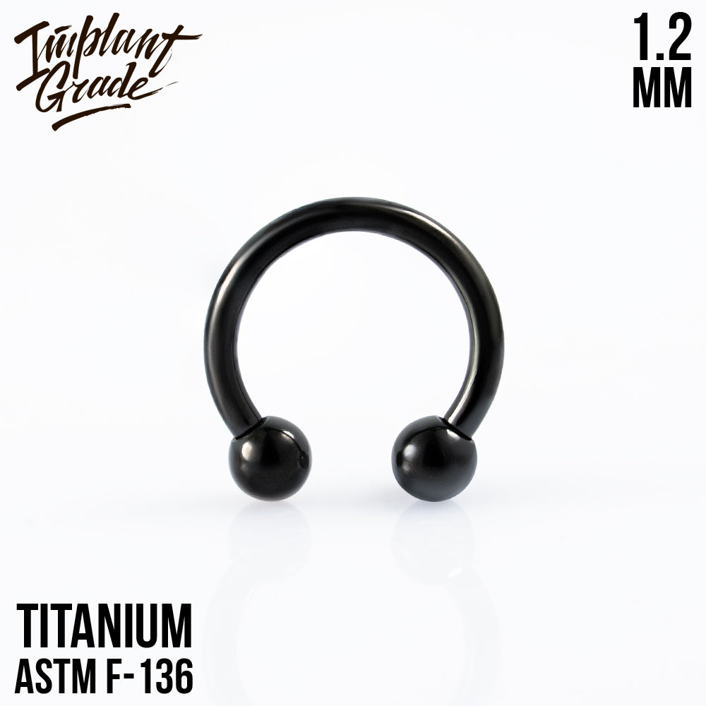 Black circular bar 1.2 (16 G)