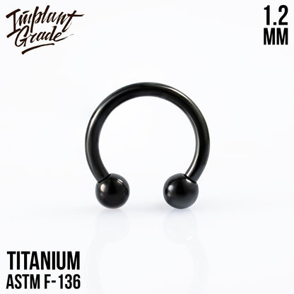 Black circular bar 1.2 (16 G)