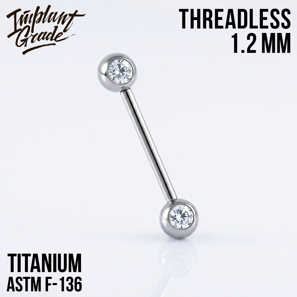 Threadless Bright Nipple Bar 1.2 (16 G)