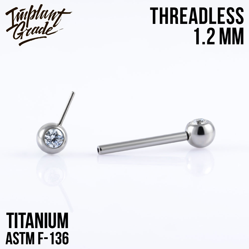 Threadless Bright Nipple Bar 1.2 (16 G)