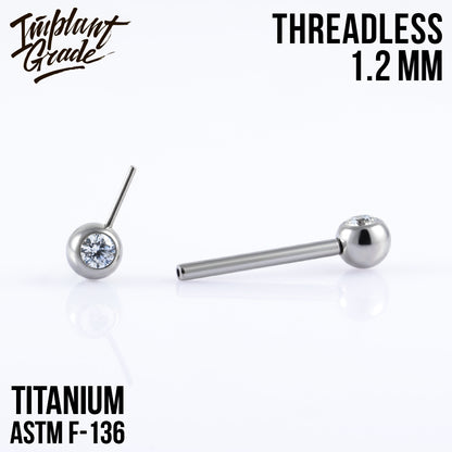 Threadless Bright Nipple Bar 1.2 (16 G)