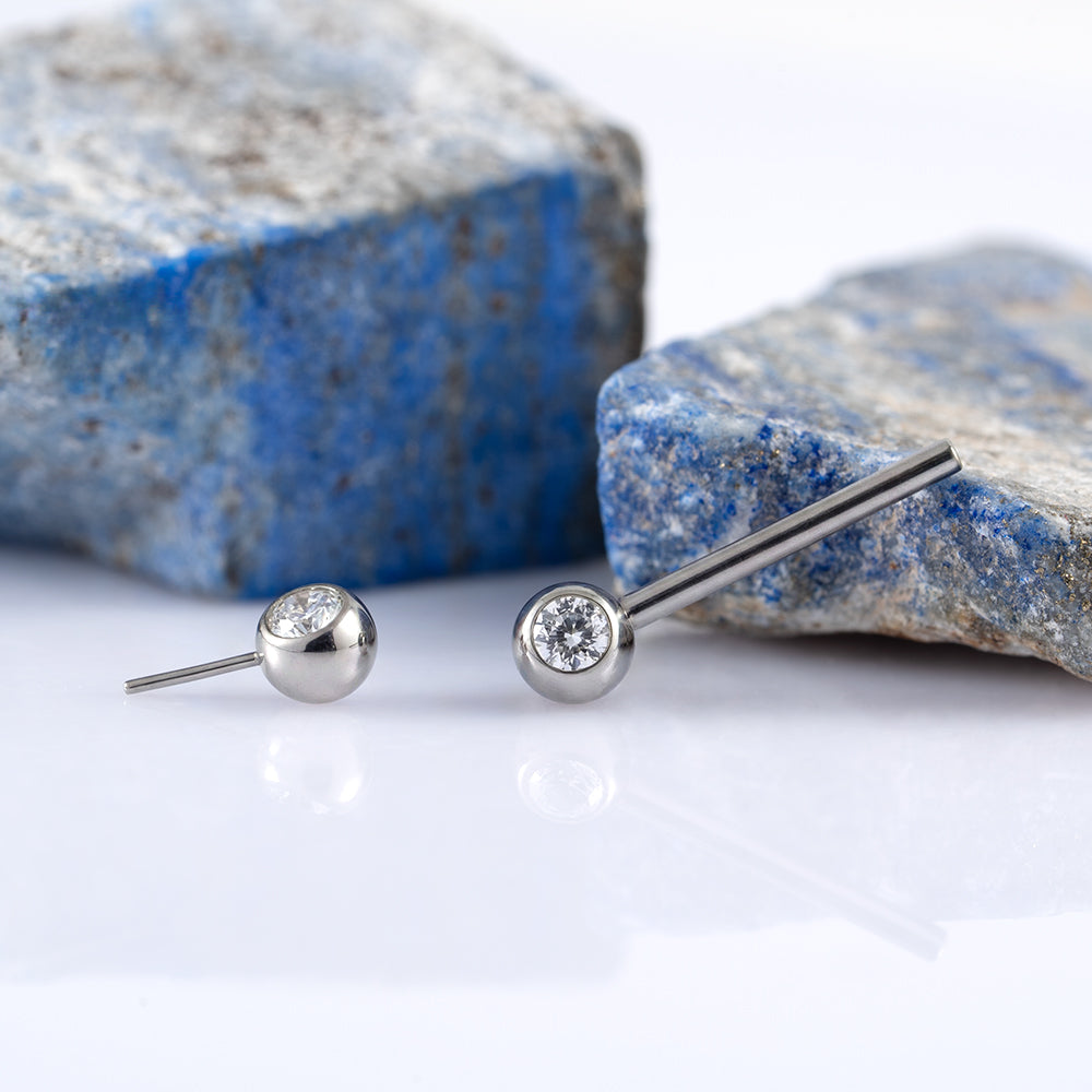 Threadless Bright Nipple Bar 1.2 (16 G)