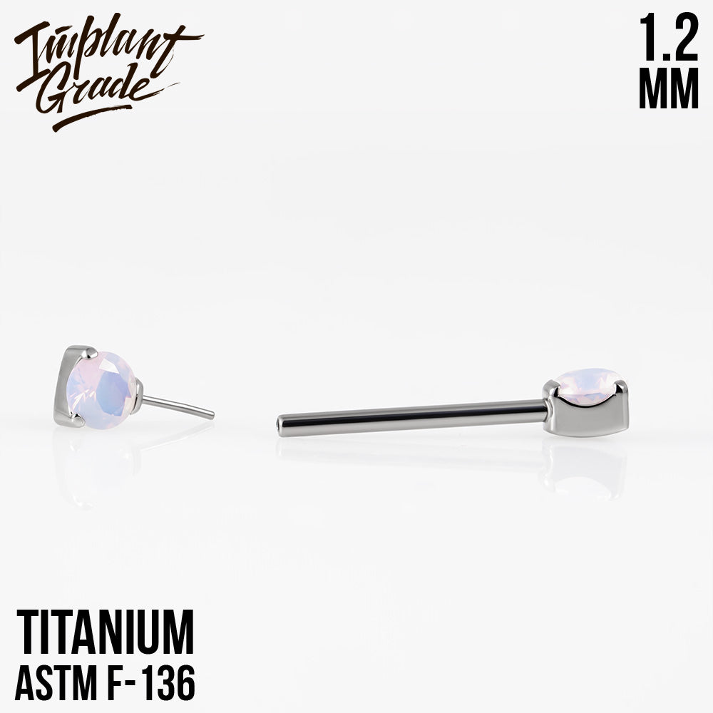 Threadless CZ Nipple Bar 1.2 (16 G)