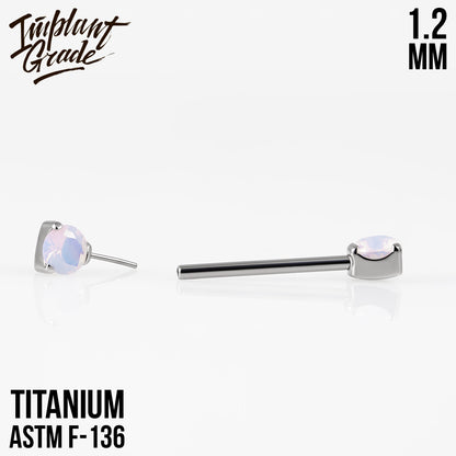 Threadless CZ Nipple Bar 1.2 (16 G)