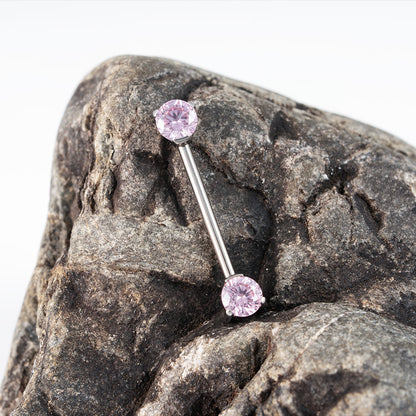 Threadless CZ Nipple Bar 1.2 (16 G)