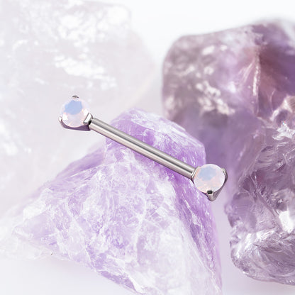 Threadless CZ Nipple Bar 1.6 (16 G)