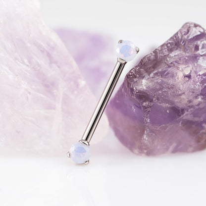 Threadless CZ Nipple Bar 1.6 (16 G)