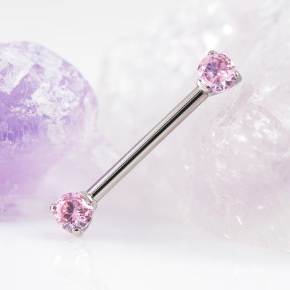 Threadless CZ Nipple Bar 1.6 (16 G)
