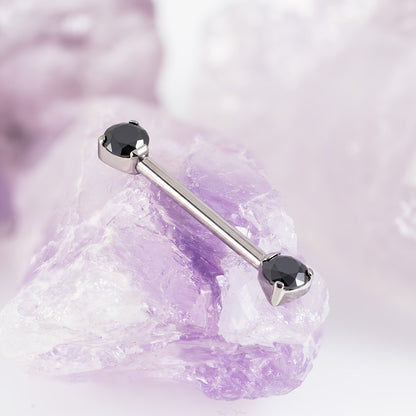 Threadless CZ Nipple Bar 1.6 (16 G)