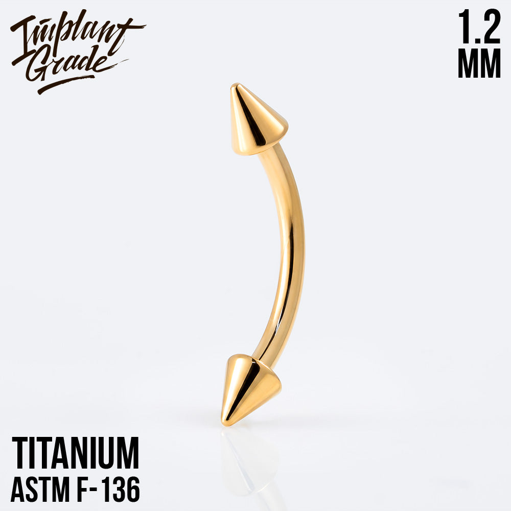 Cone Curved barbell 1.2 (16 G)