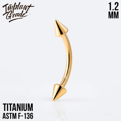 Cone Curved barbell 1.2 (16 G)