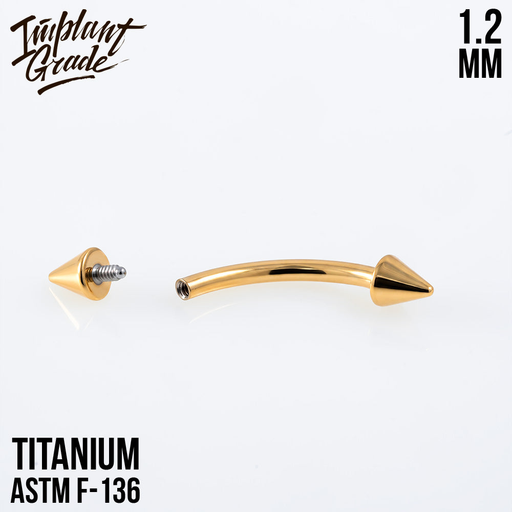 Cone Curved barbell 1.2 (16 G)