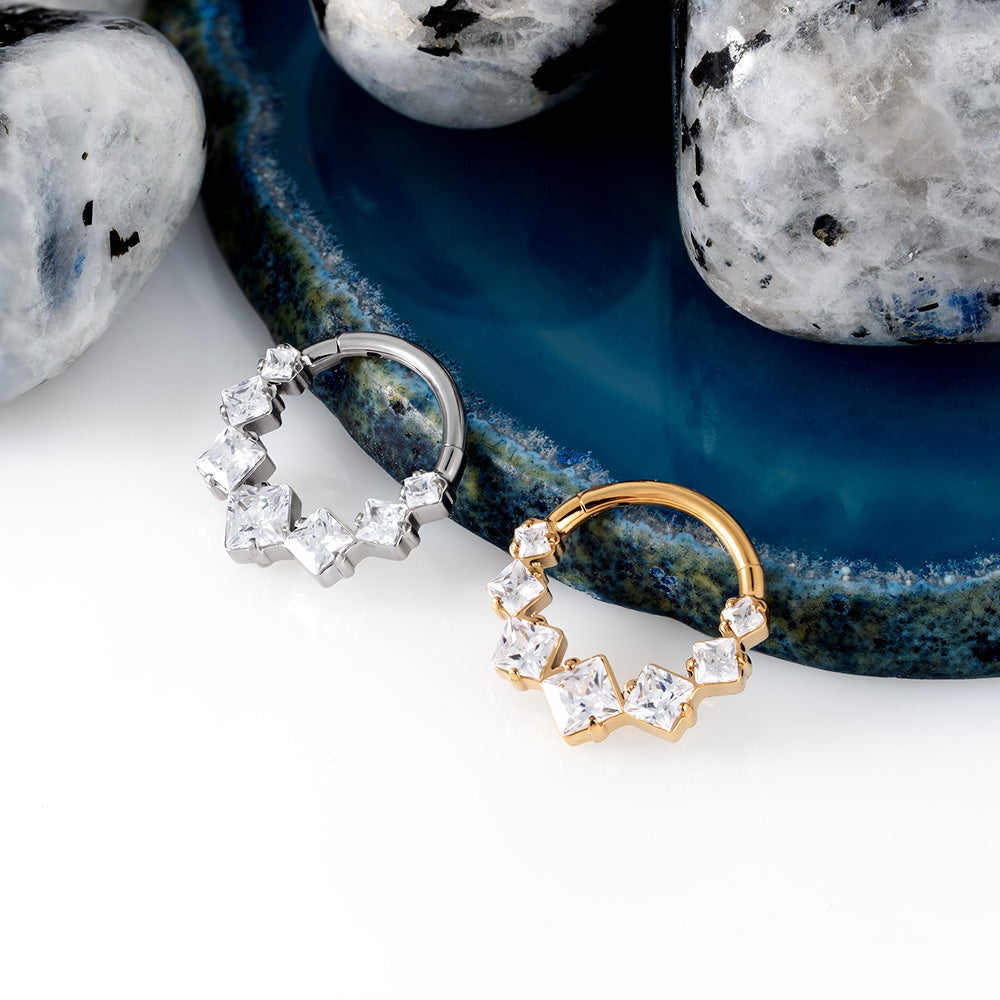 Cubic Hinged Segment Ring 1.2 (16 G)