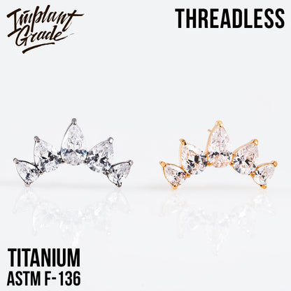 Threadless Diadem Cluster