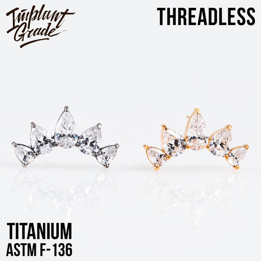 Threadless Diadem Cluster